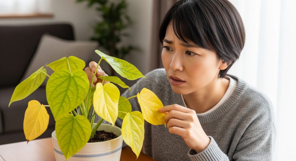 観葉植物の黄色い葉を切る前に知りたい原因