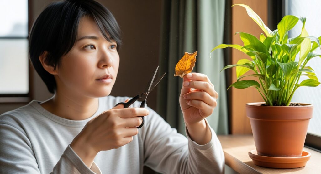 枯れた葉っぱは切ったほうがいいですか?