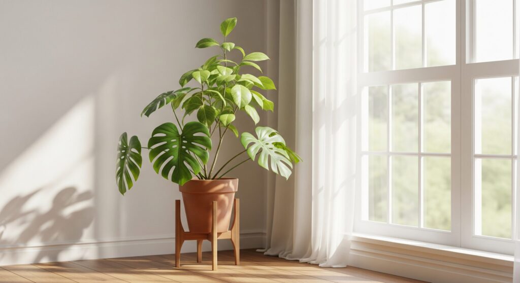 観葉植物を窓際の直射日光から守る対策