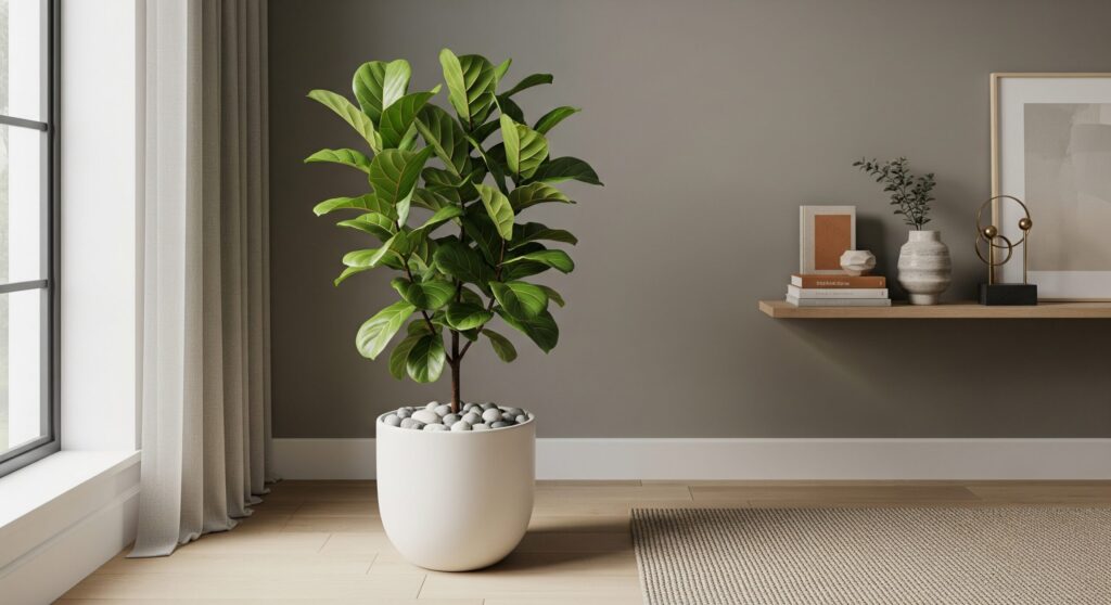 観葉植物の土隠しでおしゃれに見せる基本