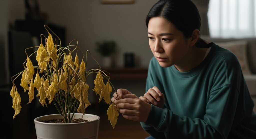 観葉植物が枯れると運気は下がりますか?