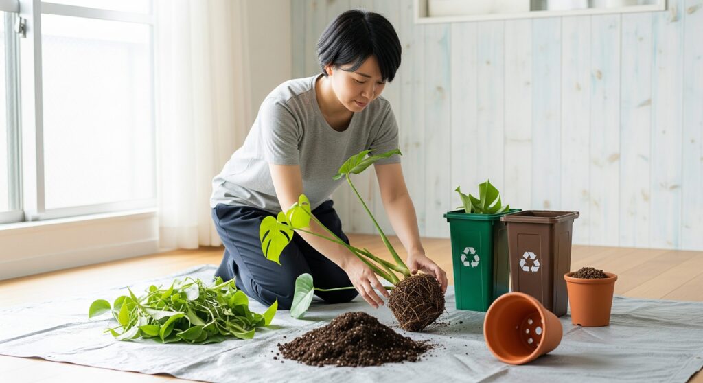 観葉植物を捨てる時はどのようにすればいいですか?