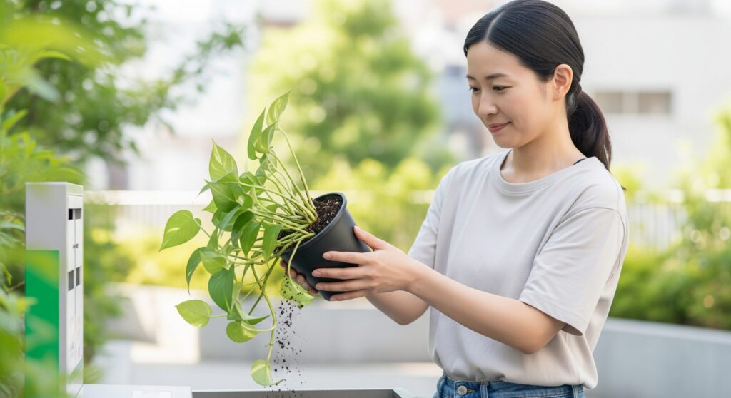 和らげたい観葉植物を捨てる罪悪感