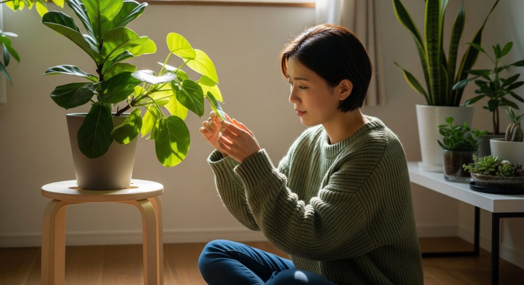 観葉植物は寂しい気持ちを癒す存在