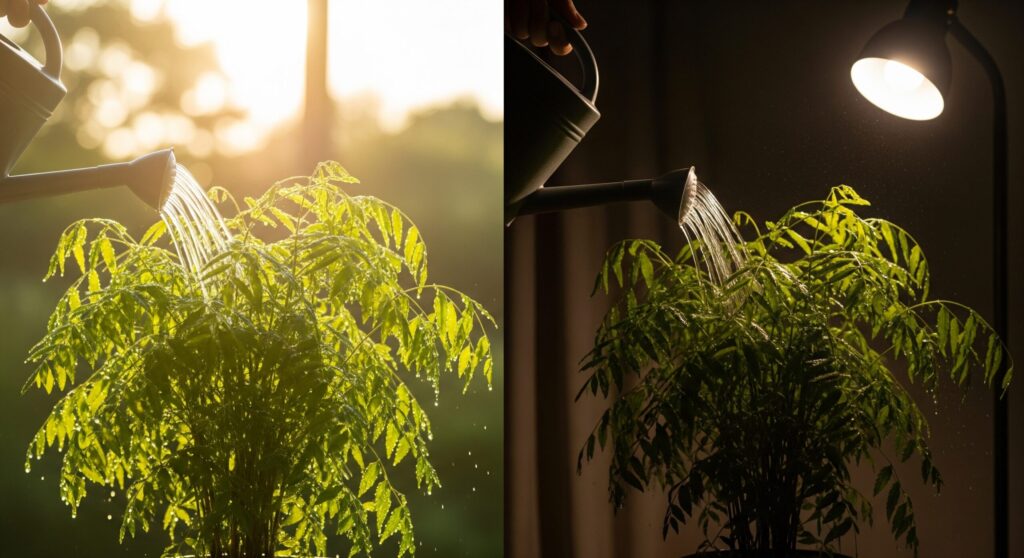 植物の水やりは朝と夕方どちらがいいですか？