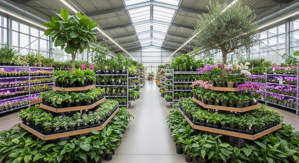 観葉植物の販売店で大型の店舗はある?