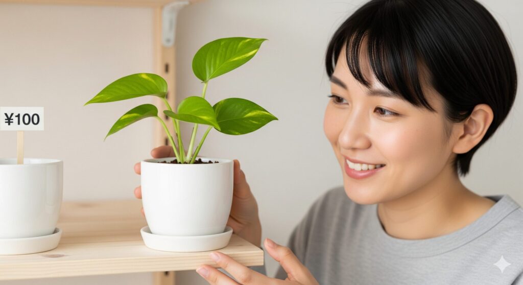 ダイソーでも探せるサトイモ科植物