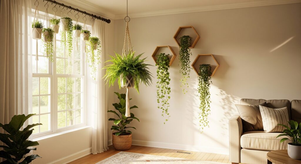 観葉植物をおしゃれに吊るす方法