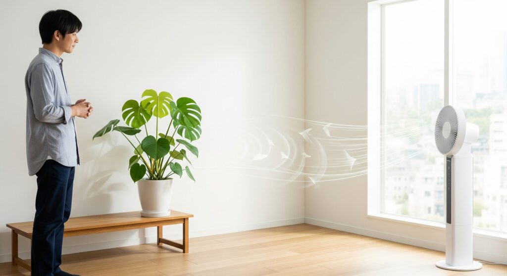 植物にサーキュレーターを直接当てても大丈夫？