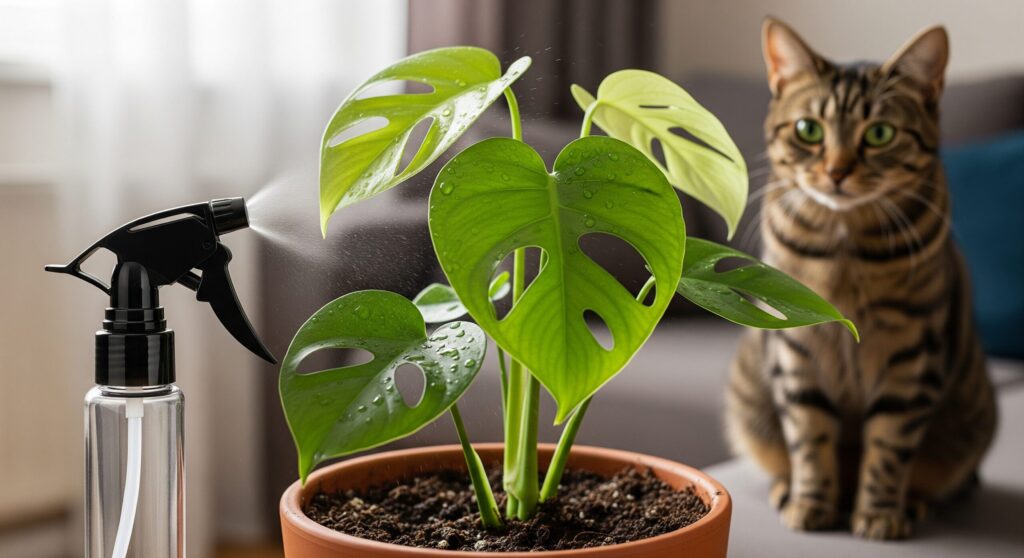 観葉植物の猫よけスプレーと安全な植物