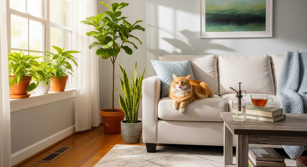 観葉植物の猫よけスプレーで安全な環境を