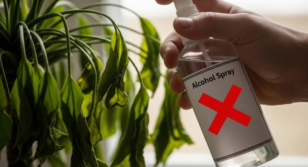 観葉植物のコバエはアルコールスプレーで駆除できますか？