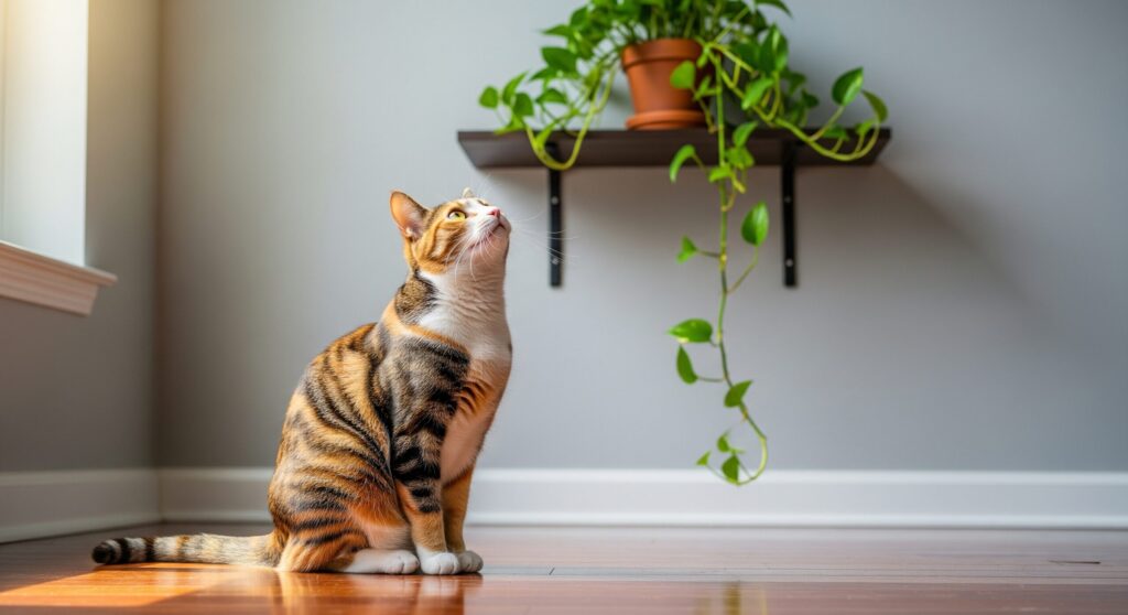 物理的にできる猫の観葉植物を食べる対策