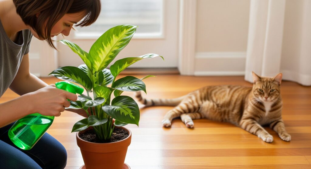効果的な観葉植物の猫よけスプレー