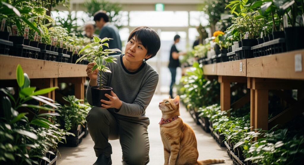 植物選びも重要な猫の観葉植物を食べる対策