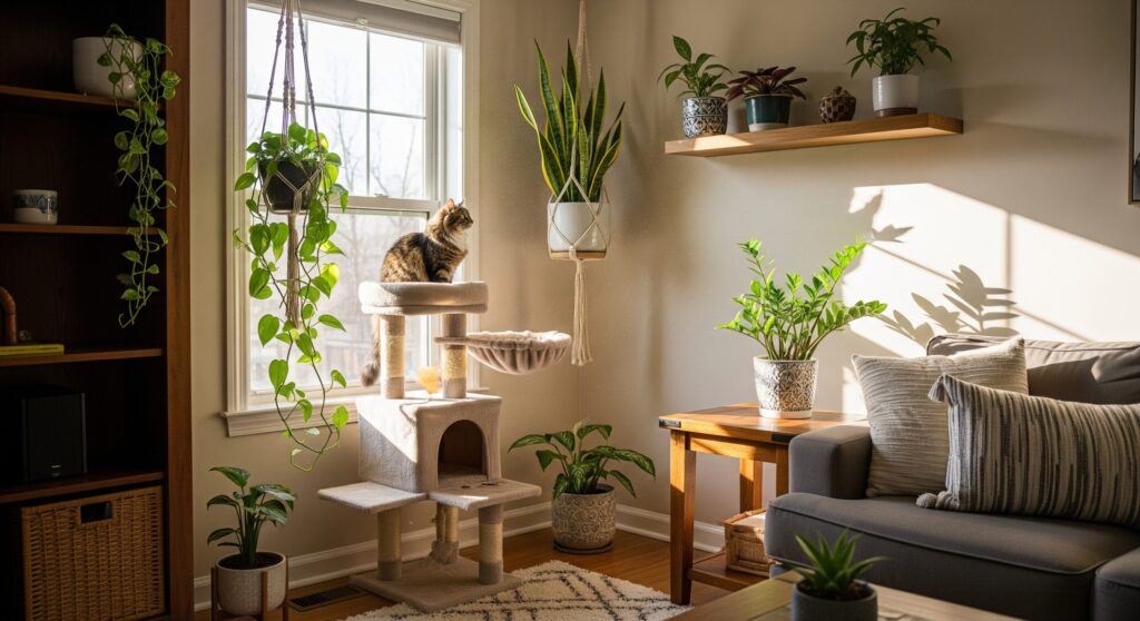猫の観葉植物を食べる対策