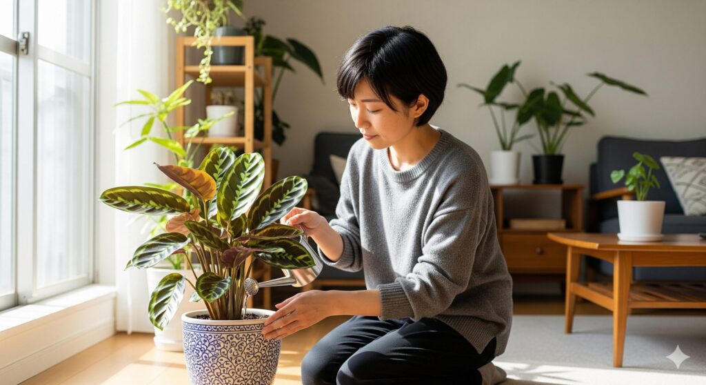観葉植物 カラテアを上手に育てるには