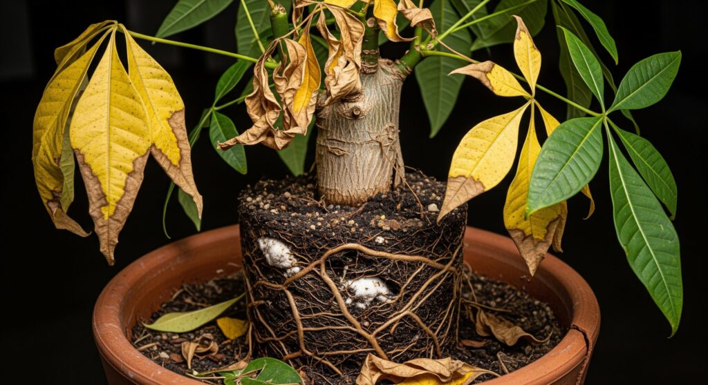 観葉植物のパキラが枯れる原因とは