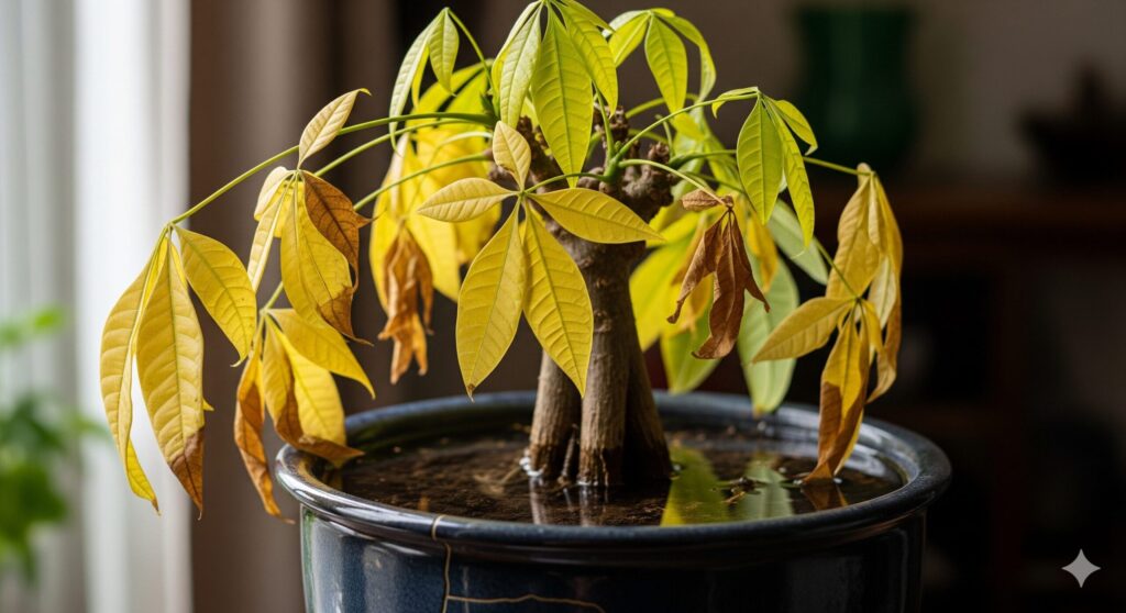 観葉植物のパキラが枯れる原因とは