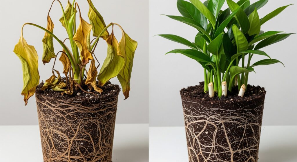 植物の根を切るとどうなる？