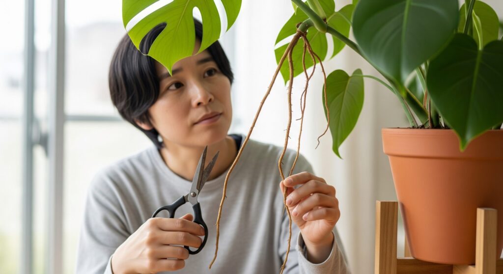モンステラの気根など根っこは切ってもいいですか？