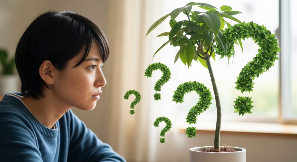 観葉植物の幹を太くするにはどうしたらいいですか？