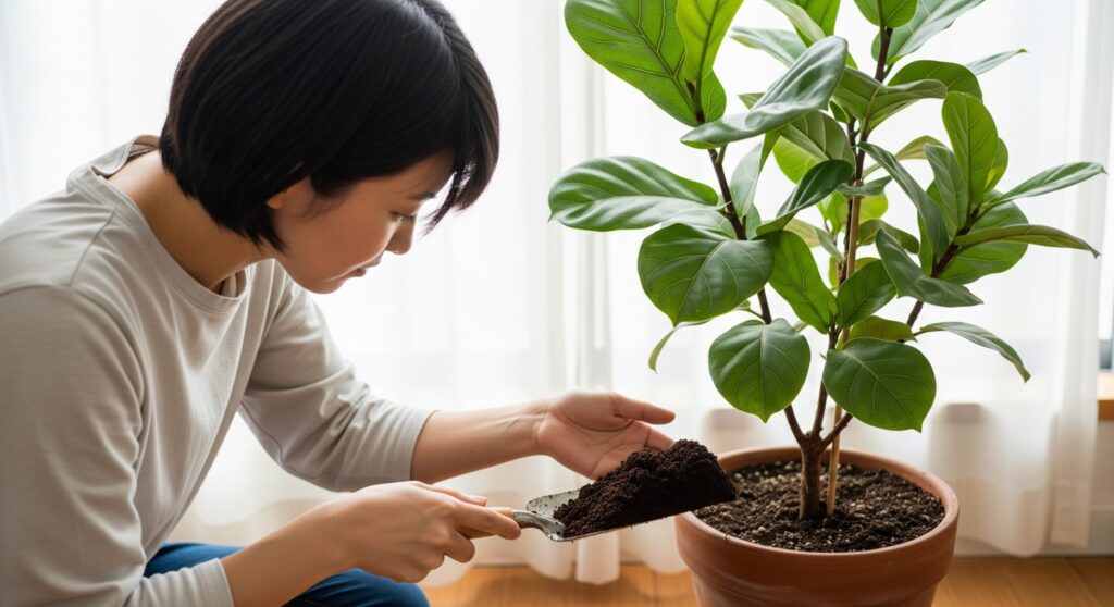 観葉植物へのコーヒーかすの正しい使い方