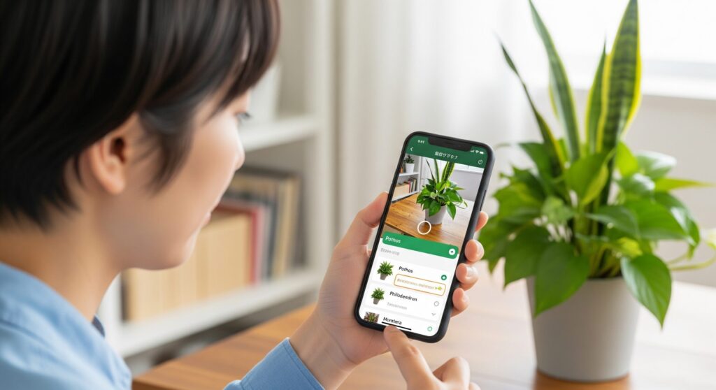 観葉植物で名前がわからない時の調べ方