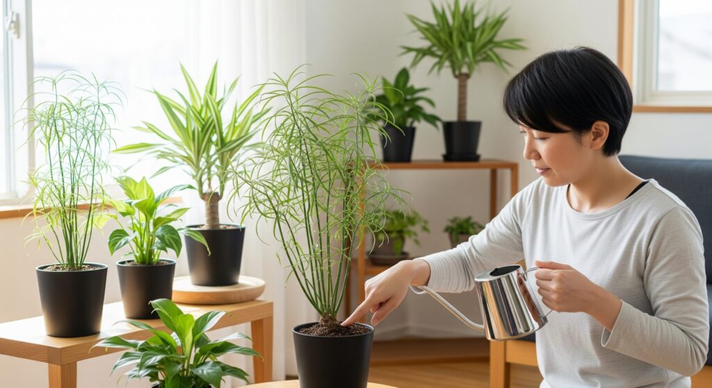 細い葉の観葉植物の基本的な育て方