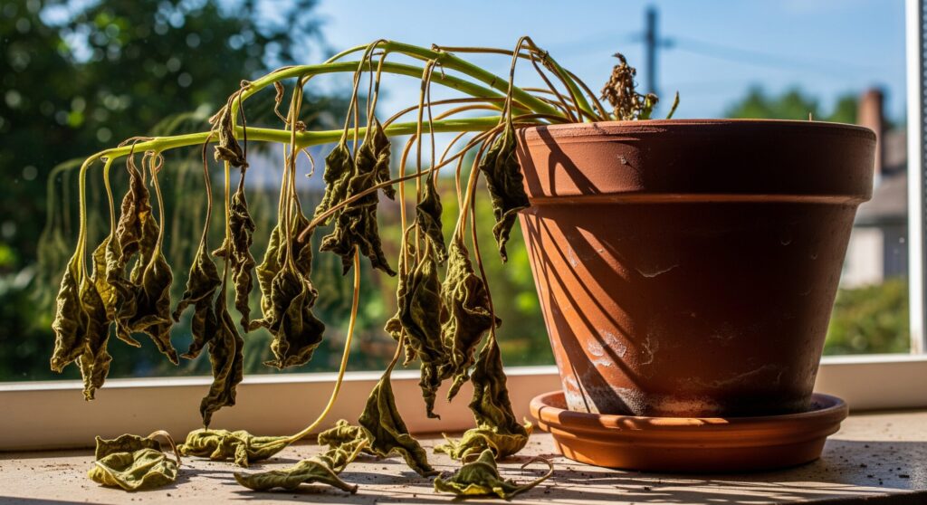 枯れた観葉植物に砂糖水は有効?