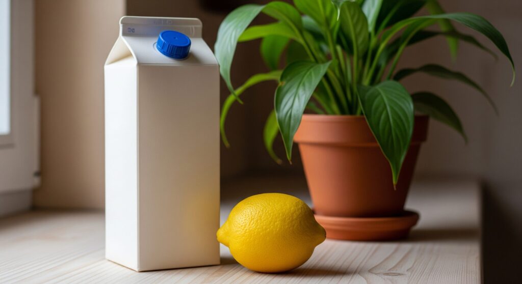 観葉植物に牛乳やレモン汁は大丈夫?
