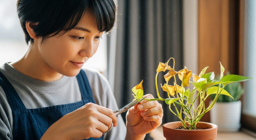 観葉植物が枯れてきたらどうすればいいですか？