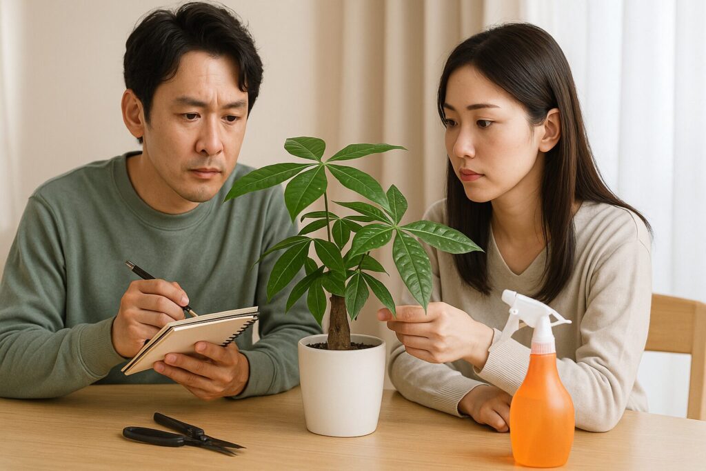 パキラの白い斑点を解決する具体的Q&A