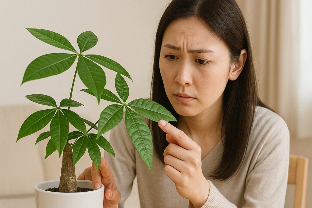 パキラが水不足になった時のサインは？