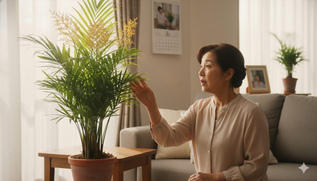 テーブルヤシの花が珍しいと言われる理由