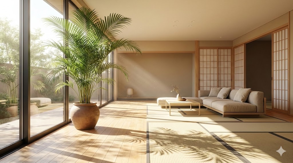 シンボルツリーとして迫力のアレカヤシ